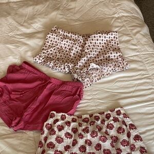 Pajama shorts, size medium